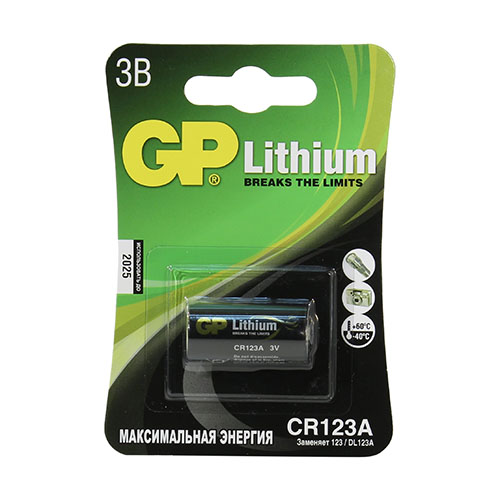 Бат GP Lithium Foto CR123A C1 блист., штАртикул: 100168