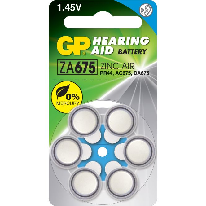 Бат GP ZA675/PR44 (для слуховых апп.) C6 блист., штАртикул: 100178