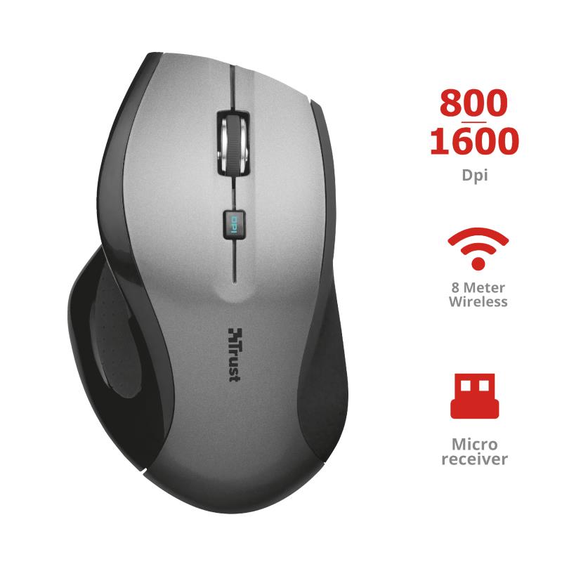 Миша Trust MAXTRACK WL BLACK