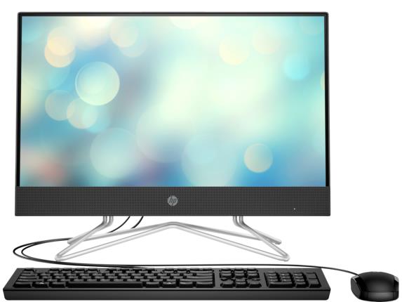 Персональний комп'ютер-моноблок HP All-in-One 21.5FHD/Intel i3-1005G1/8/256F/int/kbm/DOS/Black