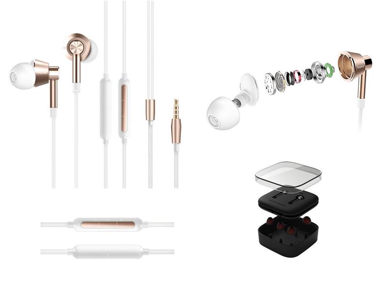 Навушники 1MORE 1M301 Piston Earphone In-Ear Mic White Gold