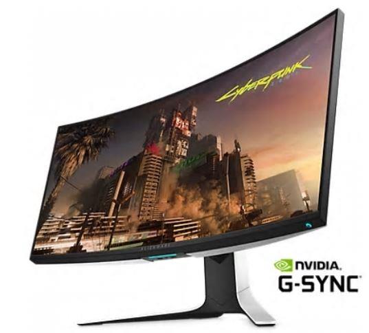 Монітор LCD 34 DELL AW3420DW HDMI, DP, USB3.0, Audio, NanoIPS, 3440x1440, 120Hz, 2ms, 98%DCI-P3, CURVED, G-SYNC, HAS