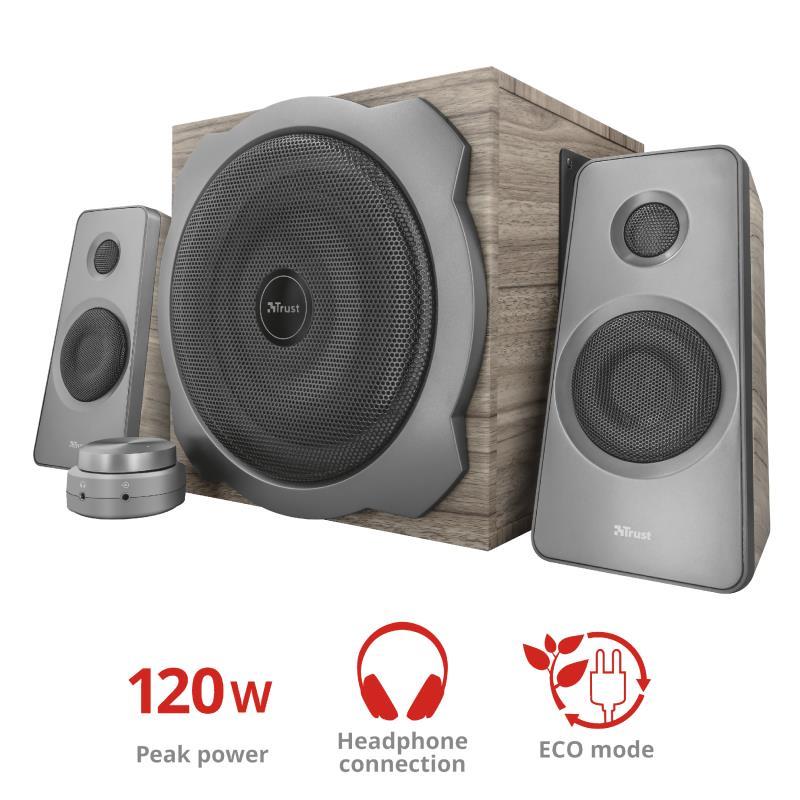 Акустична система (Колонки) Trust 2.1 Tytan Speaker Set WOOD