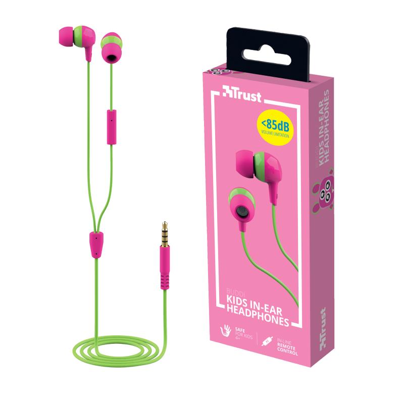 Навушники Trust Buddi Kids Mic Pink