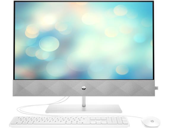 Персональний комп'ютер-моноблок HP Pavilion 23.8FHD/Intel i3-10300T/8/1000/int/kbm/White/DOS