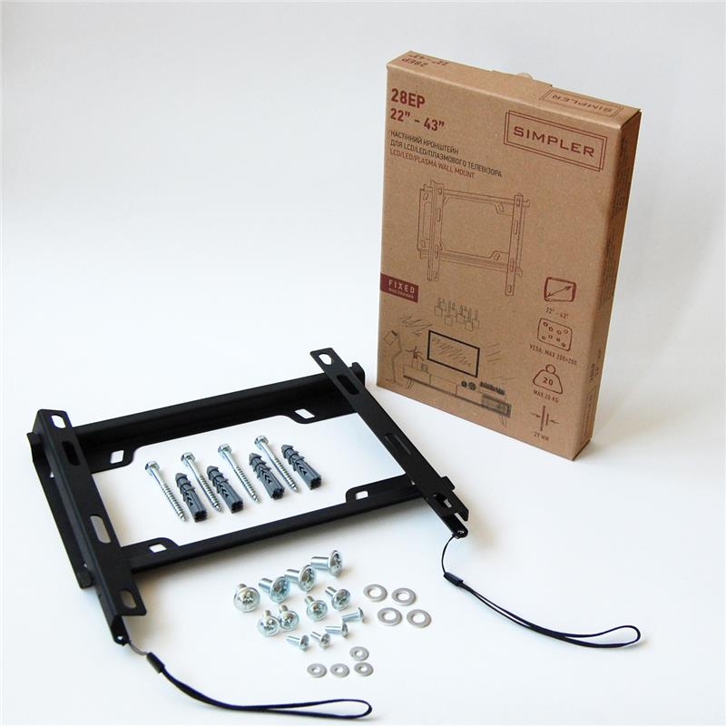Фіксоване кріплення для ТВ 22-43 Simpler від KSL 28EP