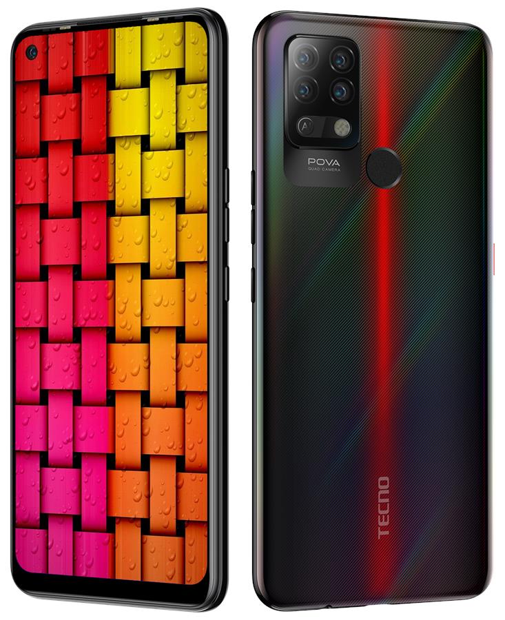 Смартфон TECNO Pova (LD7) 6/128Gb Dual SIM Dazzle Black