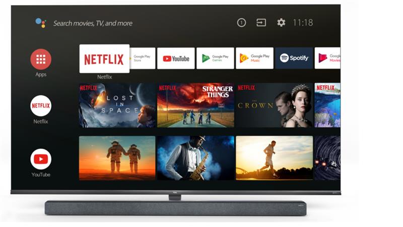 Телевізор 65 Mini LЕD 4K TCL 65X10 Smart, Android, Black