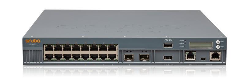Контролер HPE Aruba 7010, 12xGE-T PoE+, 4xGE-T, 2xGE-SFP ports, 32AP, 2K clients. Int. AC pow.sup.
