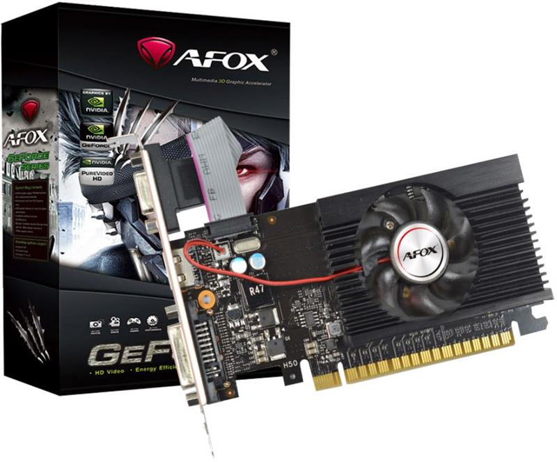 Відеокарта AFOX Geforce GT710 2GB DDR3 64Bit DVI-HDMI-VGA Low profile