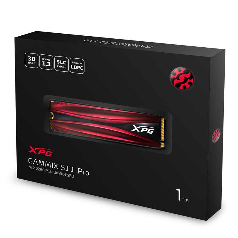 Твердотільний накопичувач SSD M.2 ADATA 1TB XPG GAMMIX S11 Pro NVMe PCIe 3.0 x4 2280 3D TLC