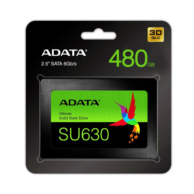 Твердотільний накопичувач SSD 2.5 ADATA 480GB SU630 SATA 3D QLC