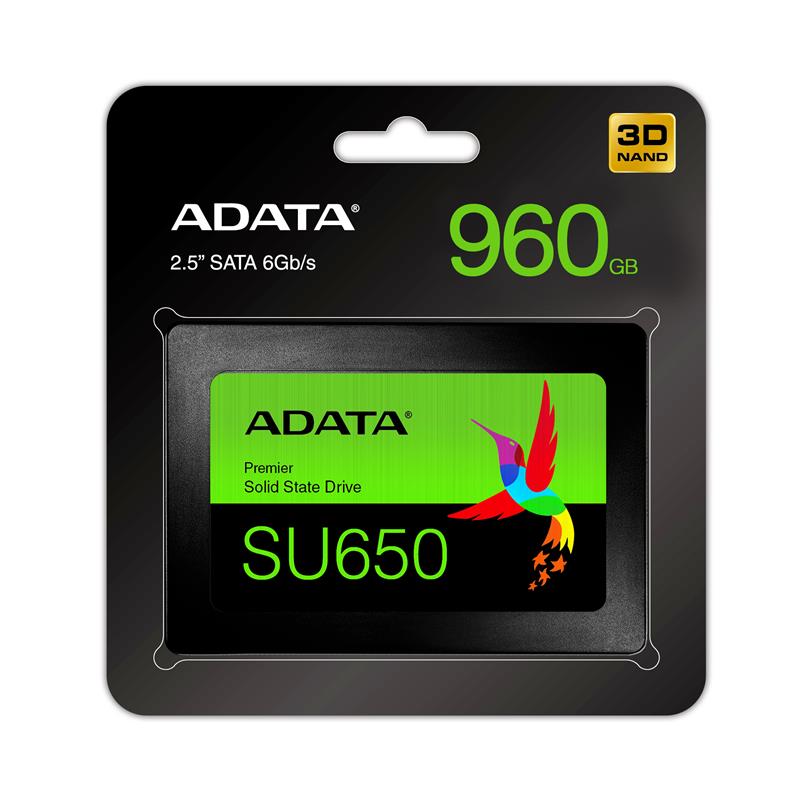 Твердотільний накопичувач SSD 2.5 ADATA 960GB SU650 SATA 3D TLC