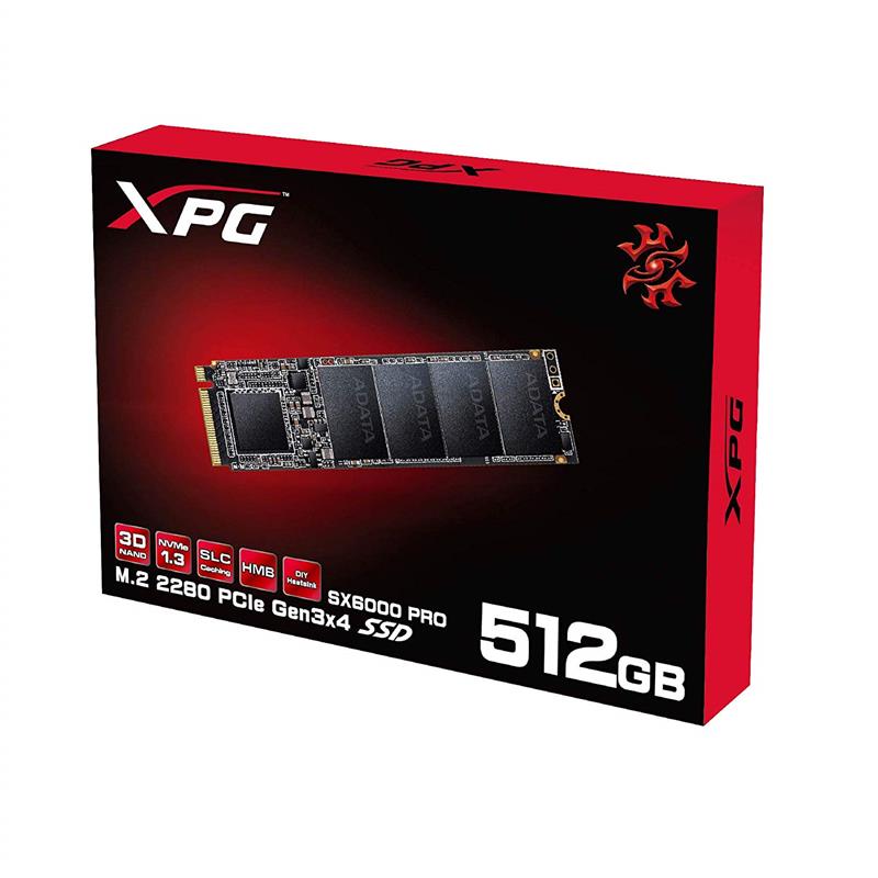 Твердотільний накопичувач SSD M.2 ADATA 512GB XPG 6000 Pro NVMe PCIe 3.0 x4 2280 3D TLC