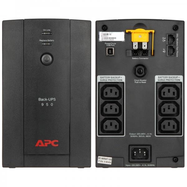 Джерело безперебійного живлення APC Back-UPS 950VA, IEC