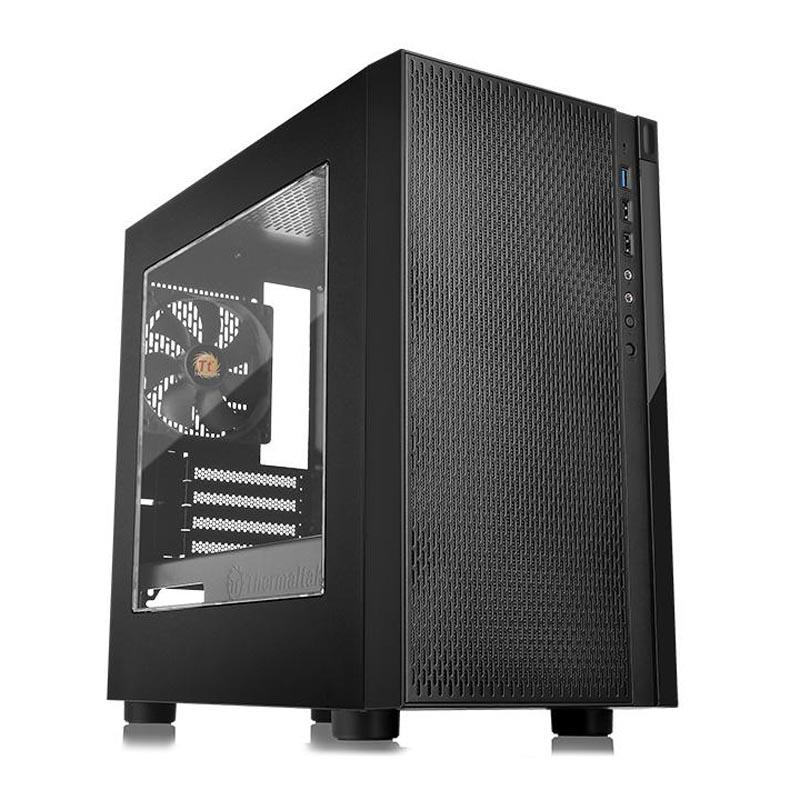 Корпус Thermaltake Versa H18,без БП,прозора бокова стінка,1xUSB3.0,mATX,чорний