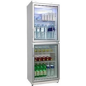 Холодильна витрина SNAIGE CD35DM-S300C, 173х60х60см, 2 дв., 350л, D, ST, Полиць - 5;, Бут.- 154шт,