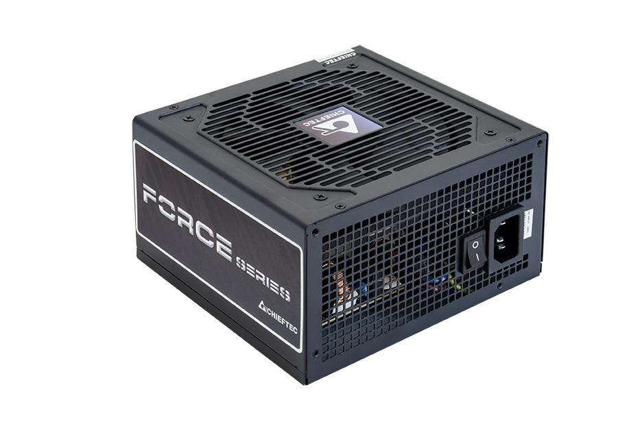 Блок живлення CHIEFTEC RETAIL Force CPS-550S,12cm fan,a/PFC,24+4+4,2xPeripheral,4xSATA,2xPCIe