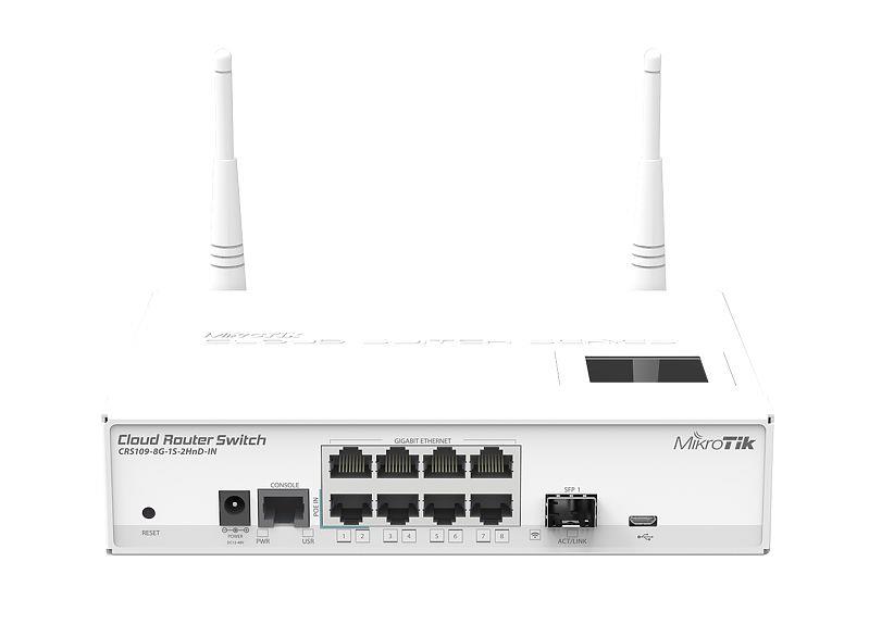 Комутатор MikroTik Cloud Router Switch CRS109-8G-1S-2HnD-IN