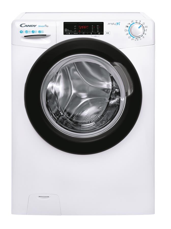 Пральна машина з фронт. загр. CANDY CSO1295TBE-S, 9кг, 1200, A+++, Пара, 52см, Дисплей, Білий