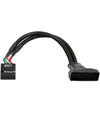 Кабель-перехідник CHIEFTEC 19PIN USB 3.0 to 9PIN USB2.0