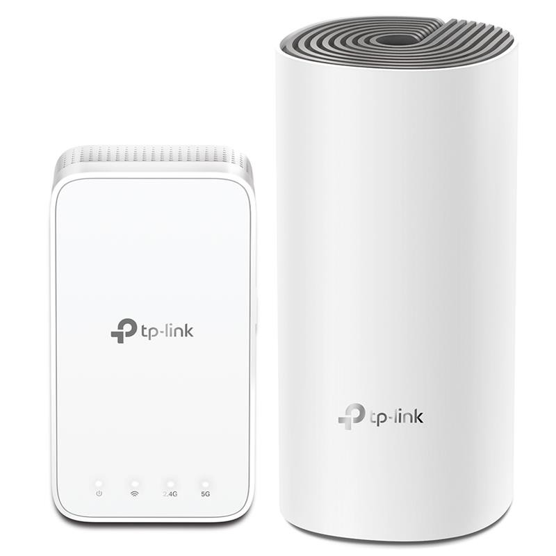 Маршрутизатор TP-LINK DECO E3 2PK (Deco E4R +Deco M3W) AC1200 2xFE LAN/WAN MU-MIMO MESH
