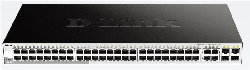 Комутатор D-Link DGS-1052 48xGE, 4xGE/SFP, Некерований
