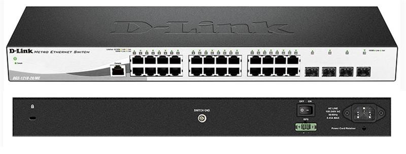 Комутатор D-Link DGS-1210-28/ME/P/B 24xGE, 4xSFP