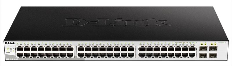 Комутатор D-Link DGS-1210-52/ME/B 48xGE, 4xSFP/GE, MetroEthernet