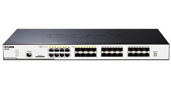 Комутатор D-Link DGS-3120-24SC 16xSFP, 8xGE/SFP, 2xCX4, L2+