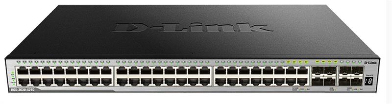 Комутатор D-Link DGS-3630-52TC 44xGE, 4xGE/SFP, 4xSFP+, L3