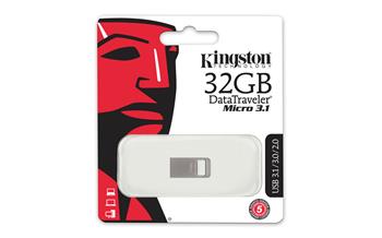 Накопичувач Kingston 32GB USB 3.1 DT Micro Metal Silver