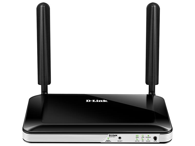 Маршрутизатор D-Link DWR-921 N300, 4G/LTE, 4xFE LAN, 1xFE WAN, слот для SIM-картки