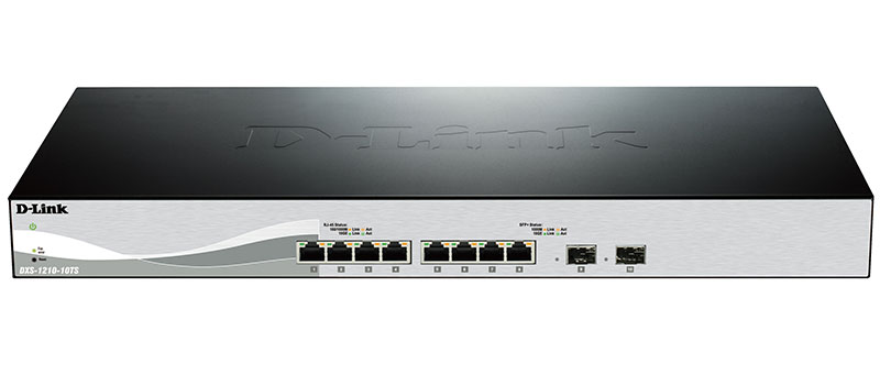 Комутатор D-Link DXS-1210-10TS 8x10GE, 2xSFP+, L2+