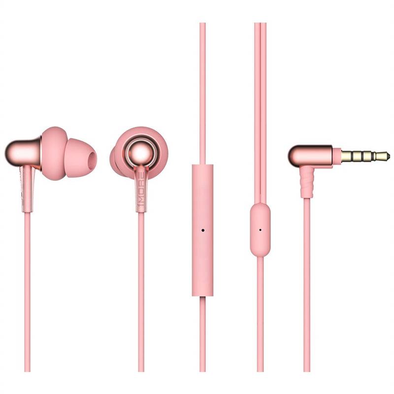 Навушники 1MORE Stylish Dual-dynamic Driver Mic Pink
