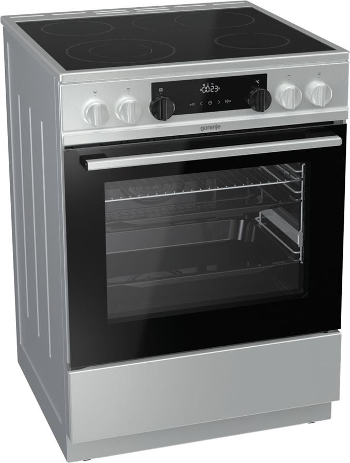 Плита Gorenje EC6341XA /склокерамічна/60 см/71 л /програматор IconLED/гриль/нержав.