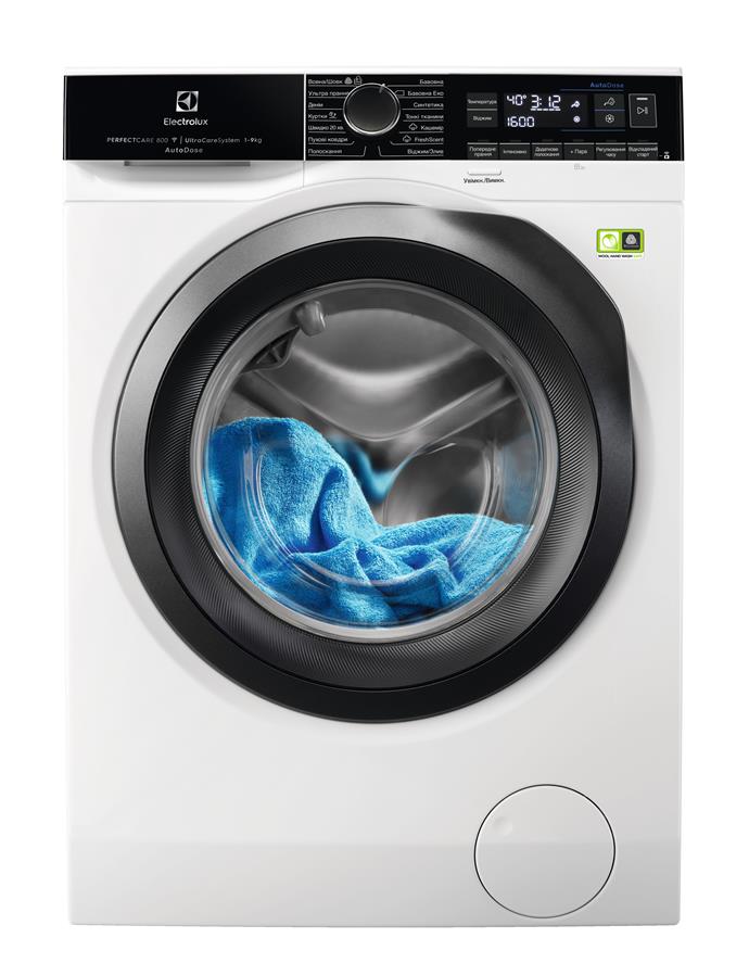 Пральна машина з фронт. завант. Electrolux EW8F169SAU, 9кг, 1600, A+++-50%, Пара, глибина 63см , Автодоз, Дисплей, Білий