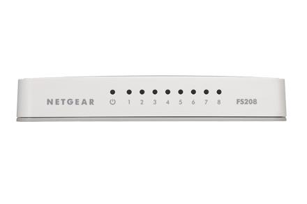 Комутатор NETGEAR FS208 8xFE, некерований
