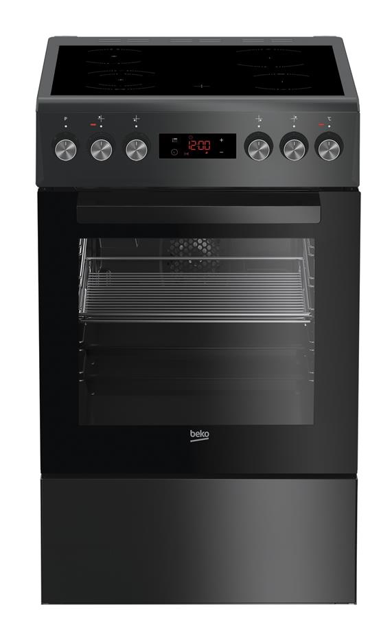 Плита електрична Beko FSE57310GAS - склокераміка/50х60 см/7 режимів/60л/графіт