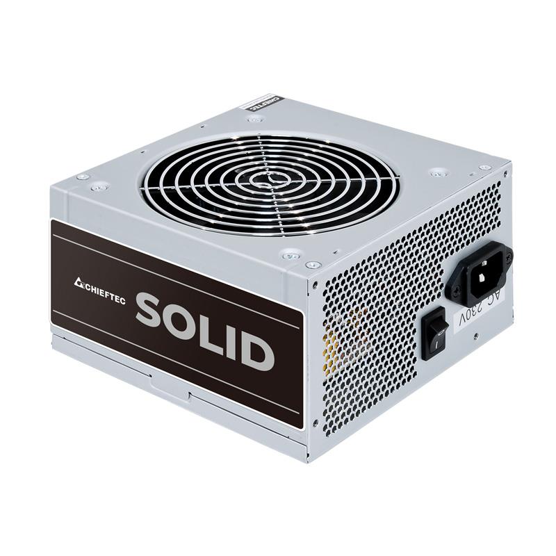 Блок живлення CHIEFTEC Solid GPP-400S,400W,12cm fan,eff. >85%,24+8pin(4+4),3xMolex,5xSATA,1xPCIe 8pin(6+2),Bulk