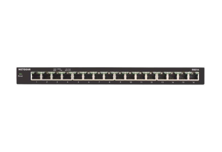 Комутатор NETGEAR GS316 16xGE, некерований