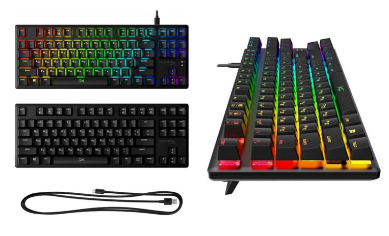 Клавіатура ігрова HyperX Alloy Origins Aqua USB RGB US, Black