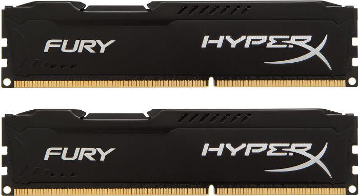 Пам'ять до ПК Kingston DDR3 1600 8GB KIT (4GBx2) HyperX Fury Black
