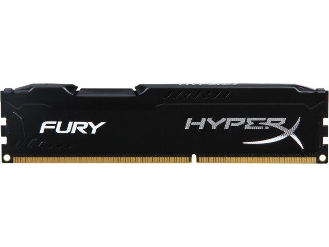 Пам’ять до ПК Kingston DDR3 1600 4GB HyperX Fury Black