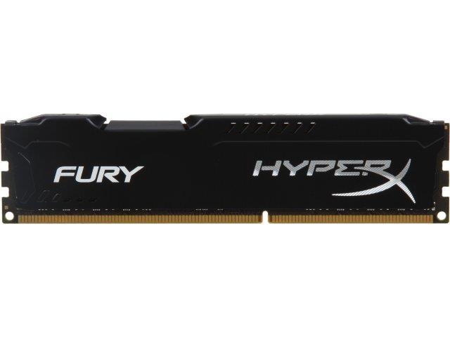 Пам'ять до ПК Kingston DDR3 1600 8GB HyperX Fury Black