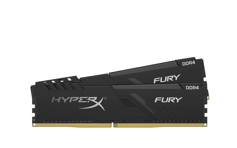 Пам'ять до ПК Kingston DDR4 2400 8GB KIT (4GBx2) HyperX Fury Black