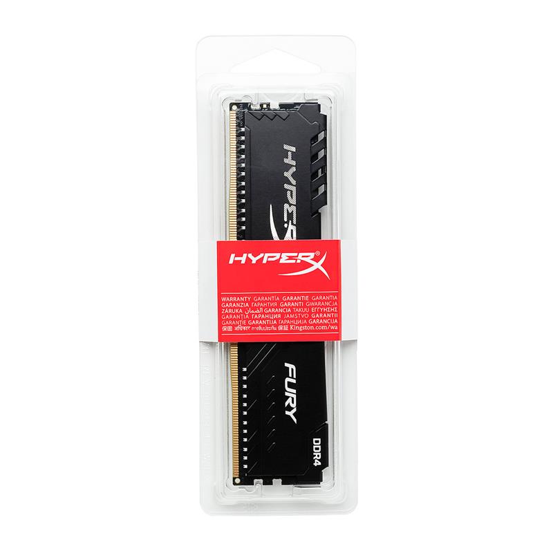 Пам'ять до ПК Kingston DDR4 2666 8GB HyperX Fury Black