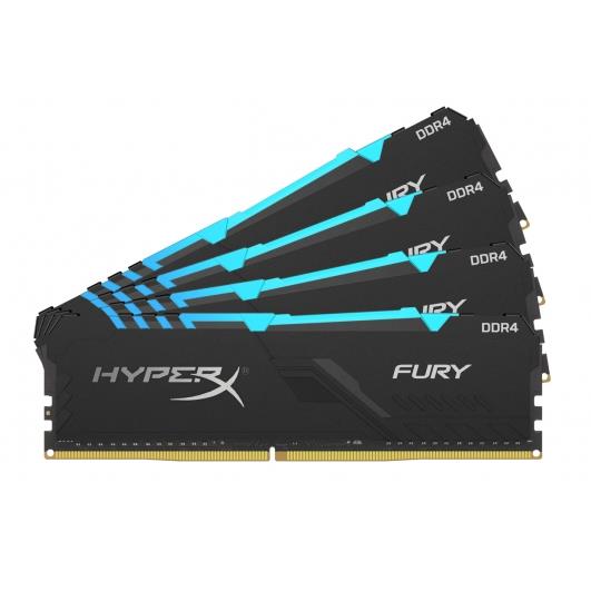 Пам'ять до ПК Kingston DDR4 3200 64GB KIT (16GBx4) HyperX Fury RGB