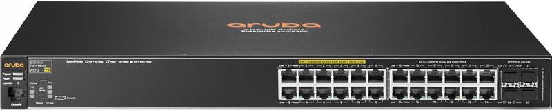 Комутатор HPE Aruba 2530-24G-PoE+ 24xGE+4xSFP, L2, 195W ,LT Warranty