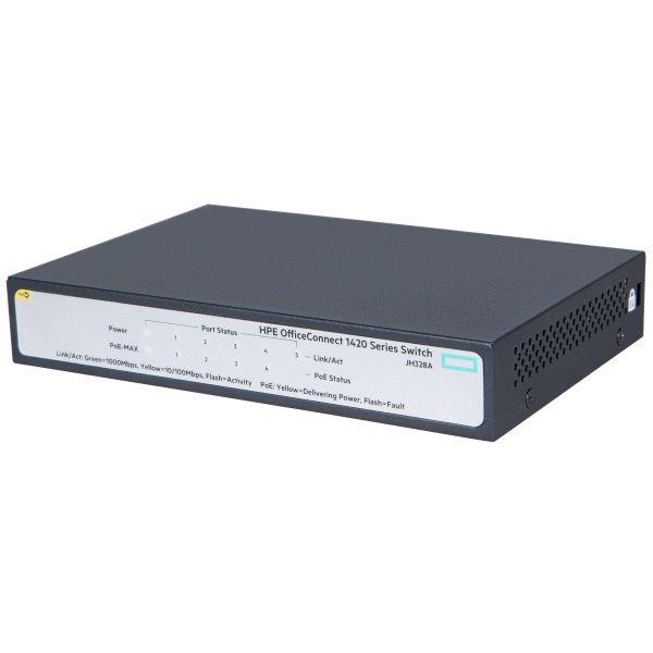 Комутатор HP 1420-16G Unmanaged Switch, 16xGE ports L2, LT Warranty